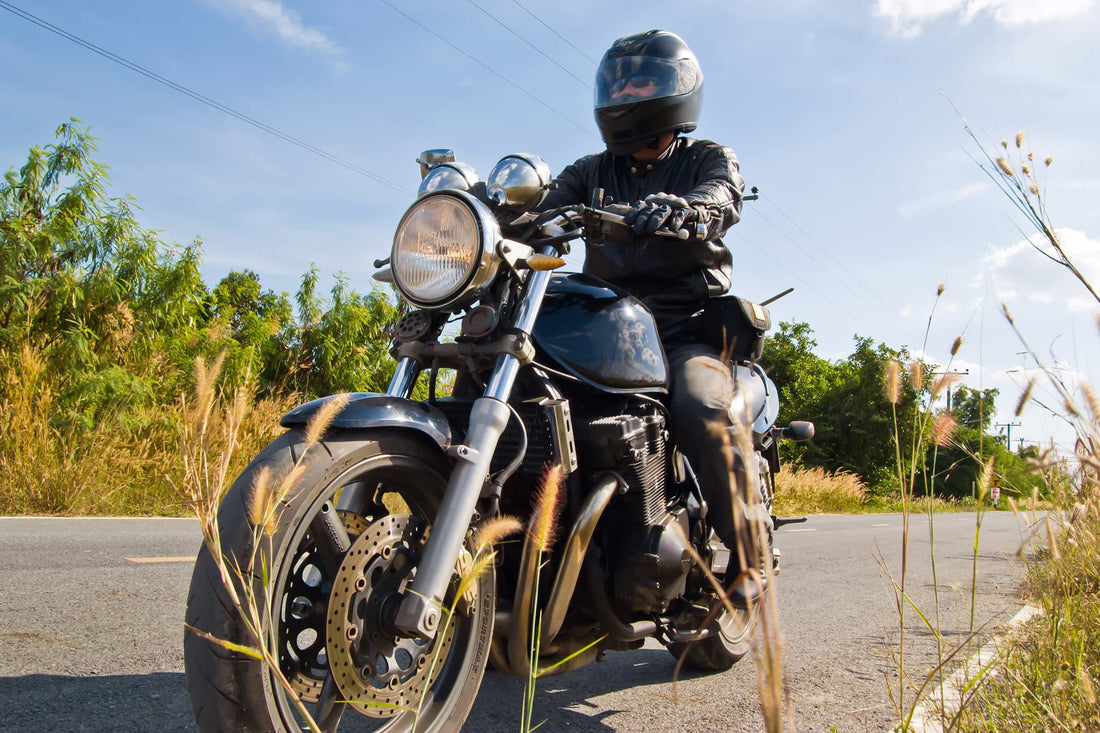 Wearing a Full Face Motorcycle Helmet with Glasses (or full face vs open face).