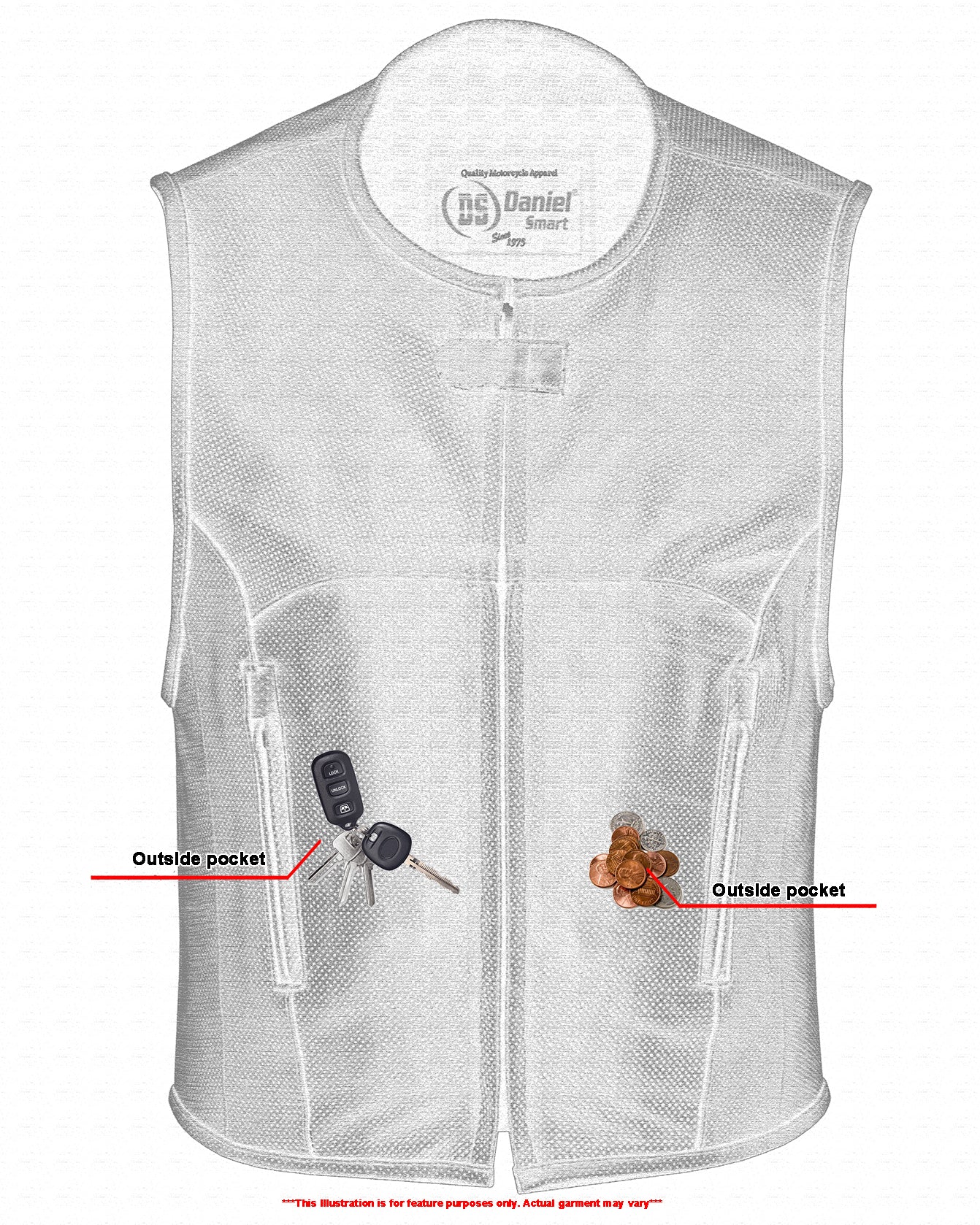 DS004 Men's Updated Perforated SWAT Team Style Vest