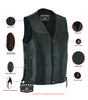 Rally Leather Biker Vest