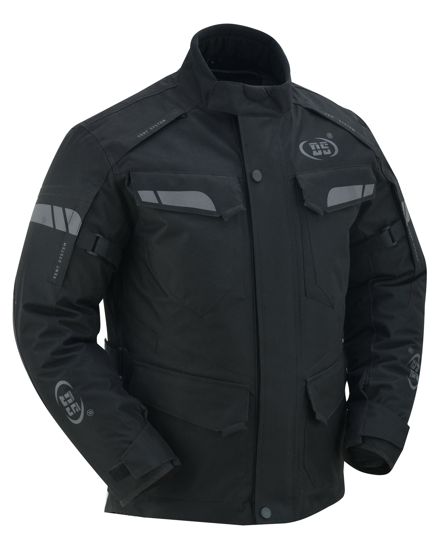 DS4615 Advance Touring Textile Motorcycle Jacket for Men – Black