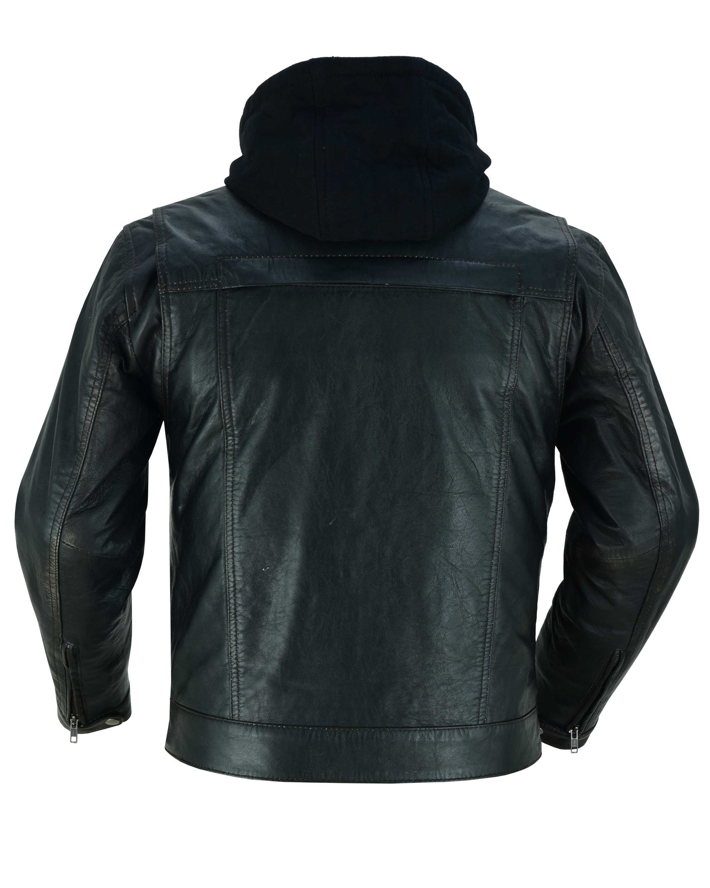 RC782 Men's Lightweight Drum Dyed Distressed Naked Lambskin Jacket
