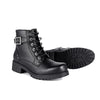 Ladies Black 6-Eye Motorcycle Boots W/ Zipper