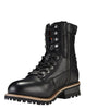 Men's Leather Motorcycle Boots Zipper And Lace-Up By Milwaukee Riders®