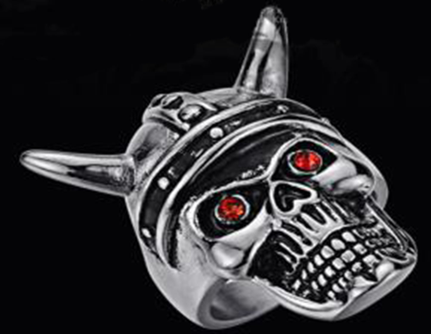 R168 Stainless Steel King Rider Biker Ring
