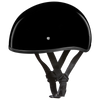 D1-ANS D.O.T. DAYTONA SKULL CAP W/O VISOR - HI-GLOSS BLACK