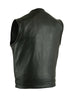 DS181A Concealed Snap Closure, Milled Cowhide, Without Collar & Hidden Zipper