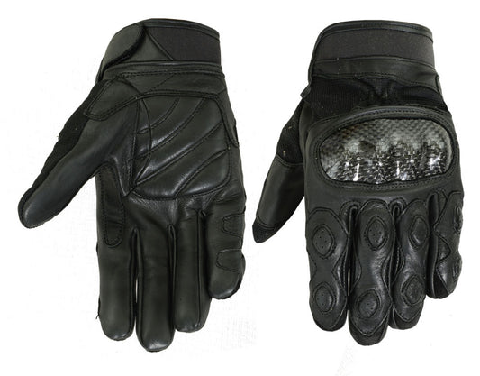 Leather/ Textile Sporty Glove