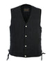 DM905BK Men's Single Back Panel Concealed Carry Denim Vest