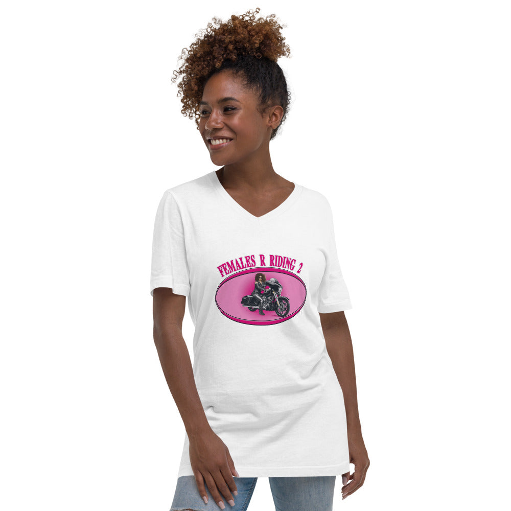 Females R Riding 2 Unisex Short Sleeve V-Neck T-Shirt