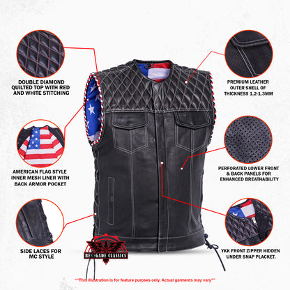 Throtlex Men’s Leather Vest