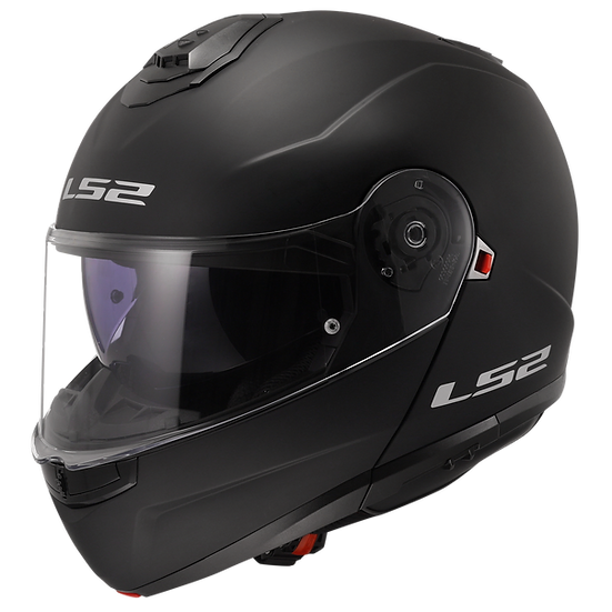 Strobe II Solid Modular Motorcycle Helmet W/ SunShield Matte Black