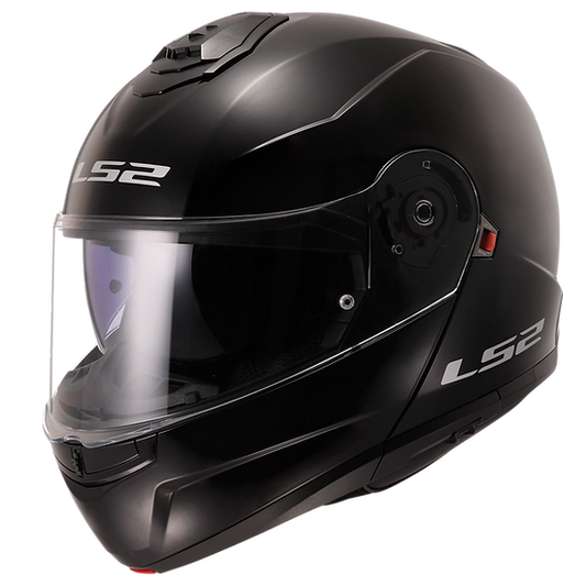 Strobe II Solid Modular Motorcycle Helmet W/ SunShield Gloss Black