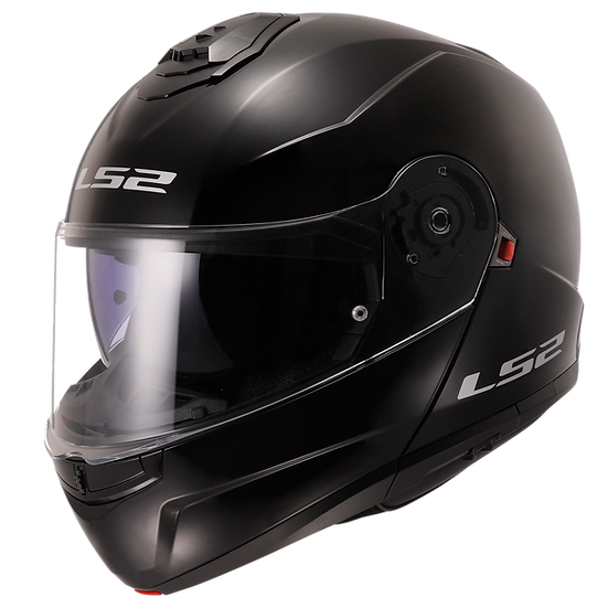 Strobe II Solid Modular Motorcycle Helmet W/ SunShield Gloss Black