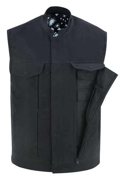 Men's Modern Utility Style Canvas Vest
