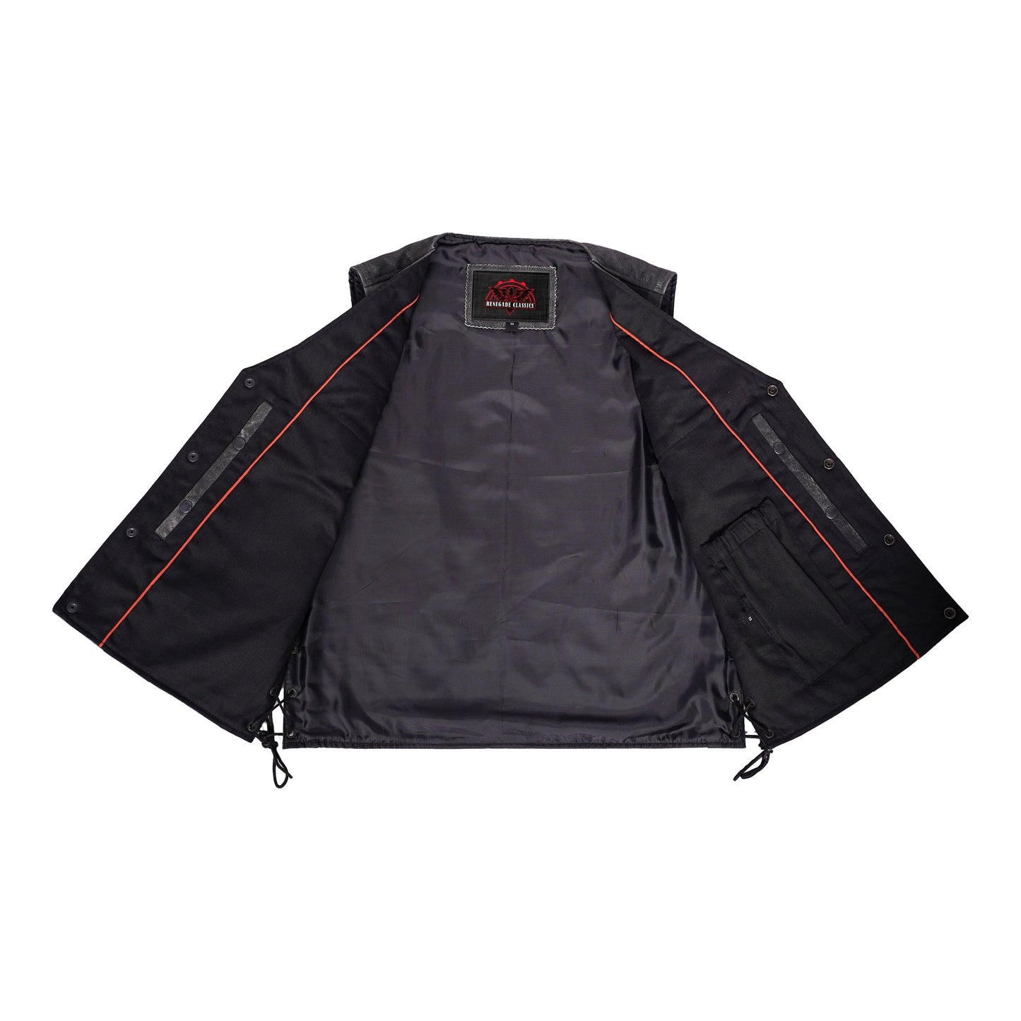 Men's Gray Single Back Panel Smart Access Pockets Vest