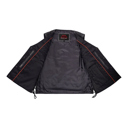 Men's Gray Single Back Panel Smart Access Pockets Vest
