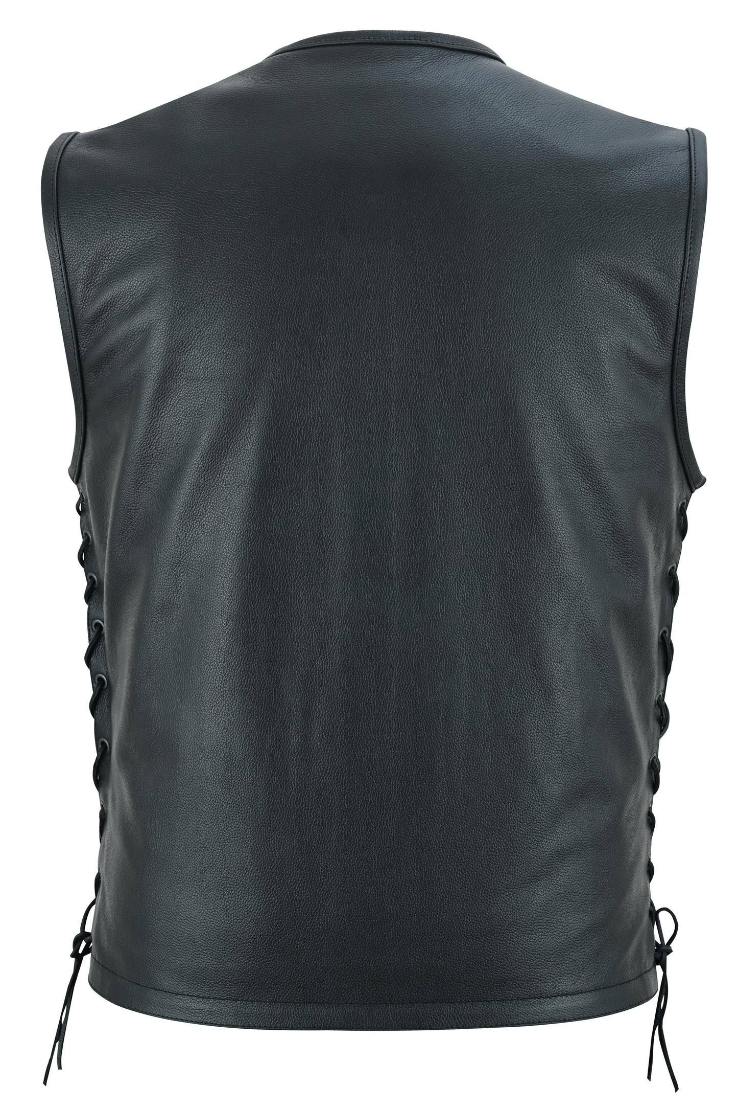 Men's Zipper Front Single Back Panel Concealed Carry Vest