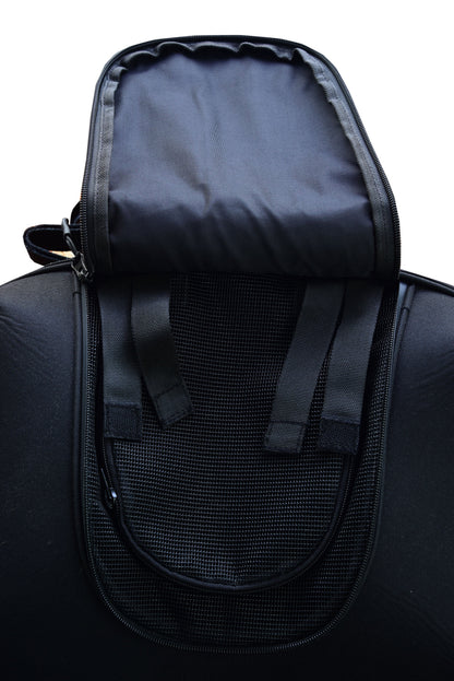 Renegade Classics Black Heavy Duty Textile Motorcycle Pet Carrier Si