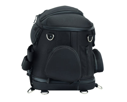 Renegade Classics Black Heavy Duty Textile Motorcycle Pet Carrier Si