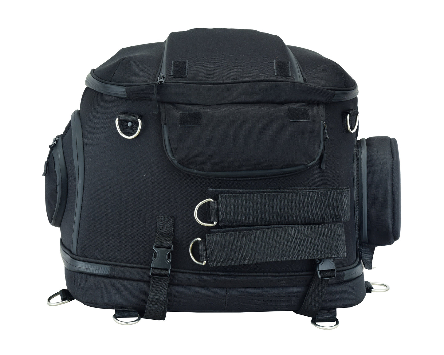 Renegade Classics Black Heavy Duty Textile Motorcycle Pet Carrier Si