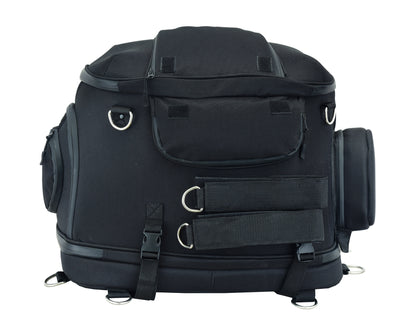 Renegade Classics Black Heavy Duty Textile Motorcycle Pet Carrier Si