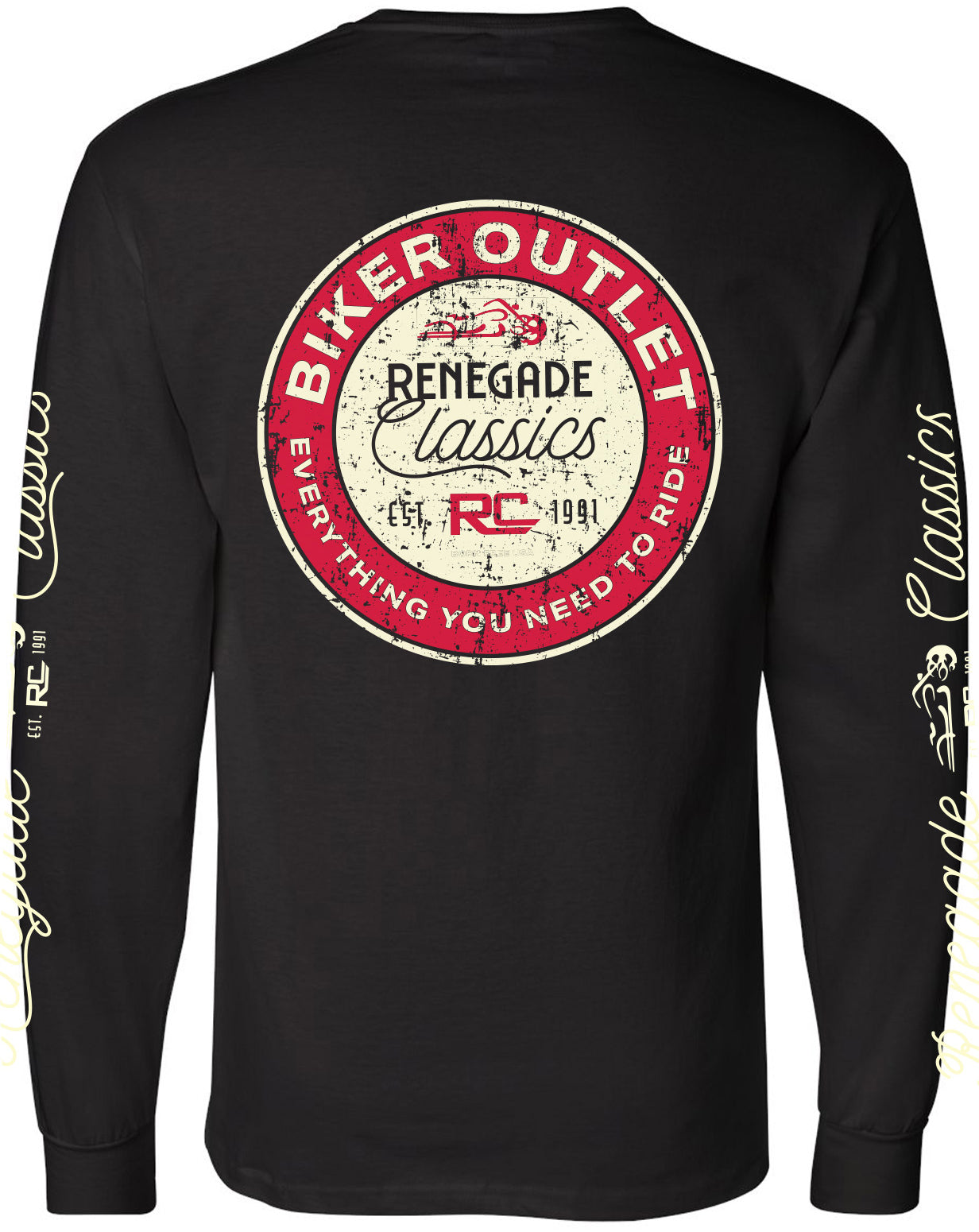 RC Retro Sign Men's  Long Sleeve Shirt