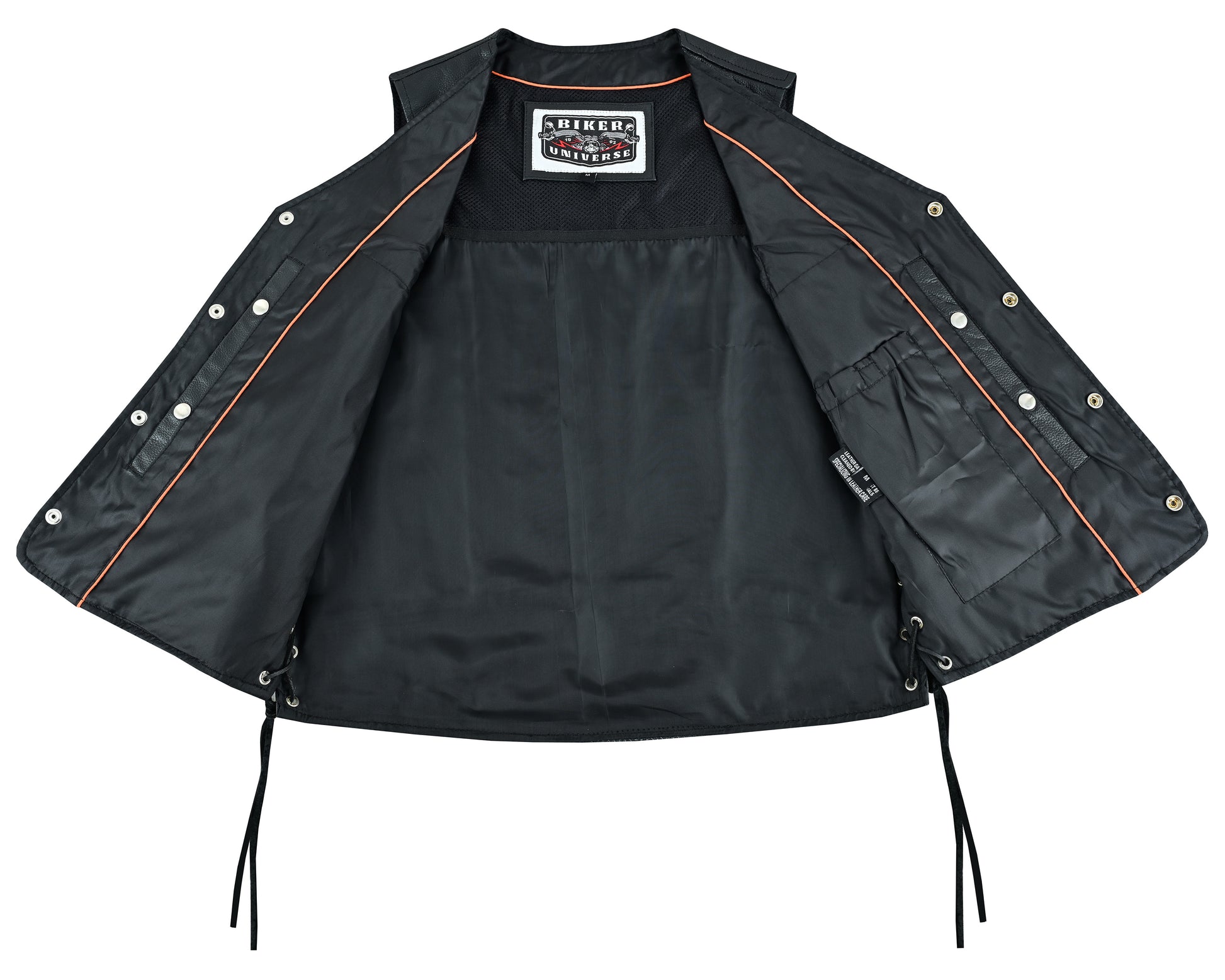 Rustler Leather Motorcycle Vest