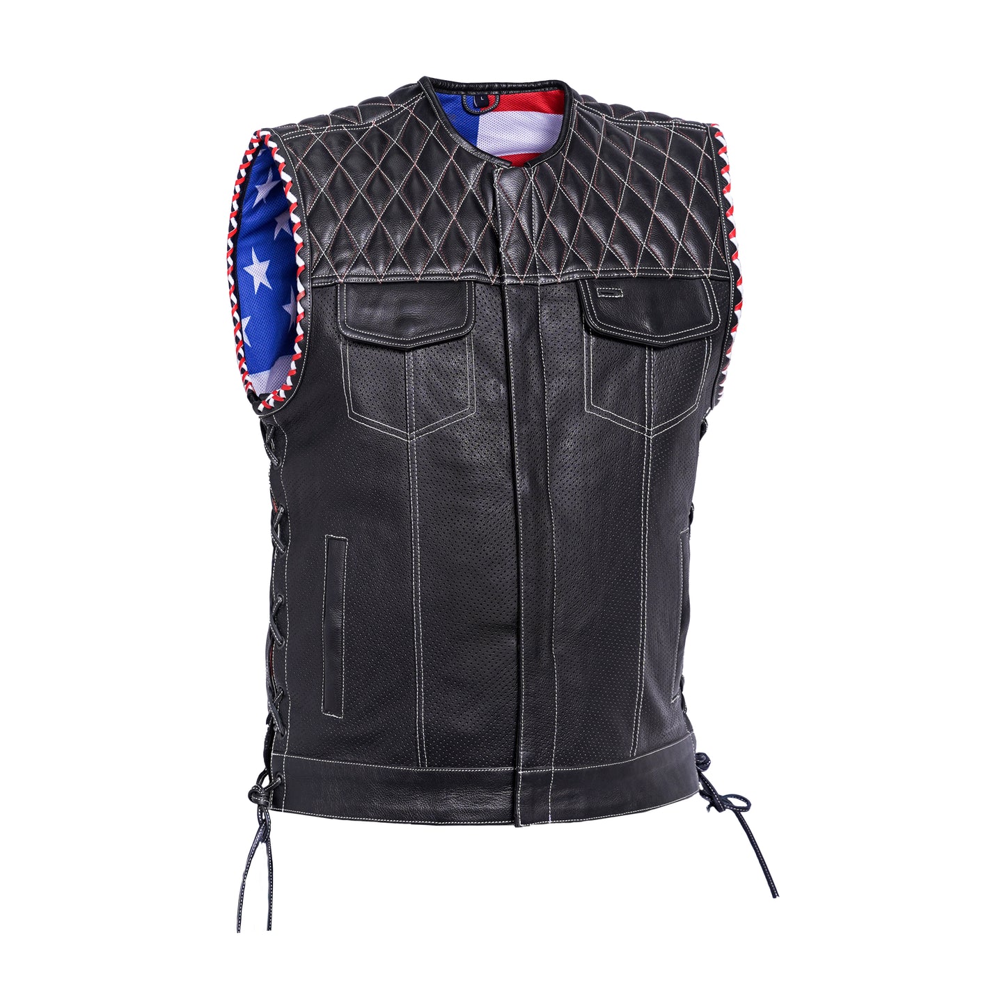 Throtlex Men’s Leather Vest