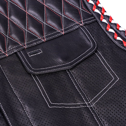 Throtlex Men’s Leather Vest