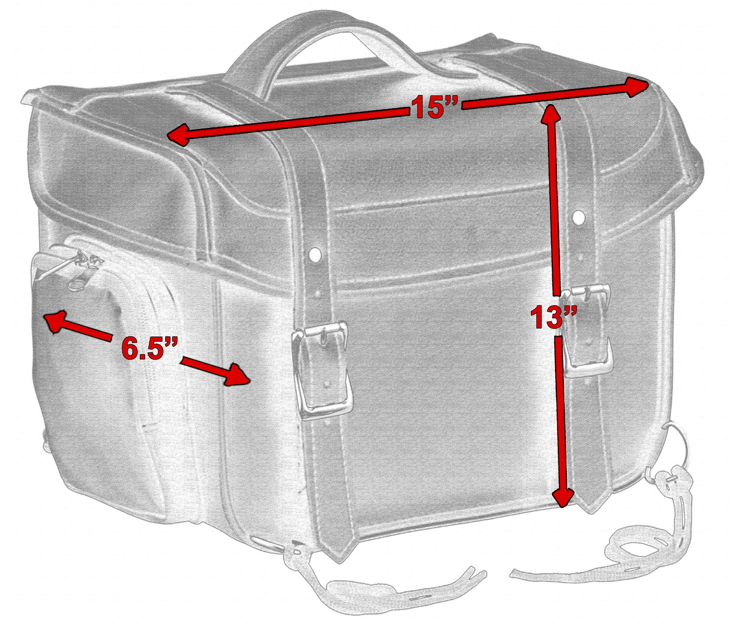 Small Sissy Bar Bag - Cooler Insert