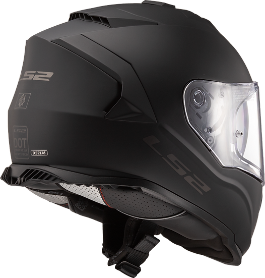 Assault Solid Full Face Motorcycle Helmet W/ SunShield Matte Black