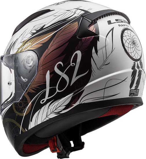 Rapid II Dreamcatcher Full Face Motorcycle Helmet Chameleon/White