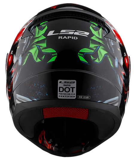 Rapid II Happy Dreams Full Face Motorcycle Helmet Gloss Black
