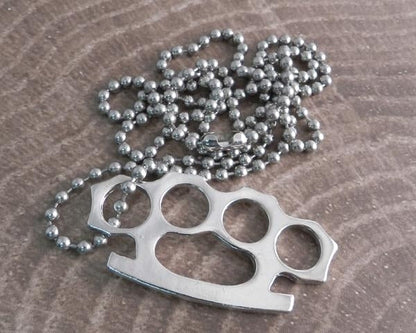AB34 Brass Knuckle Necklace