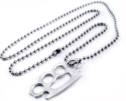 AB34 Brass Knuckle Necklace