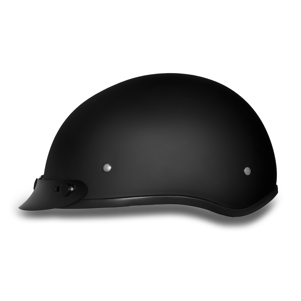 D1-B DOT Approved Daytona Skull Cap Helmet – Dull Black