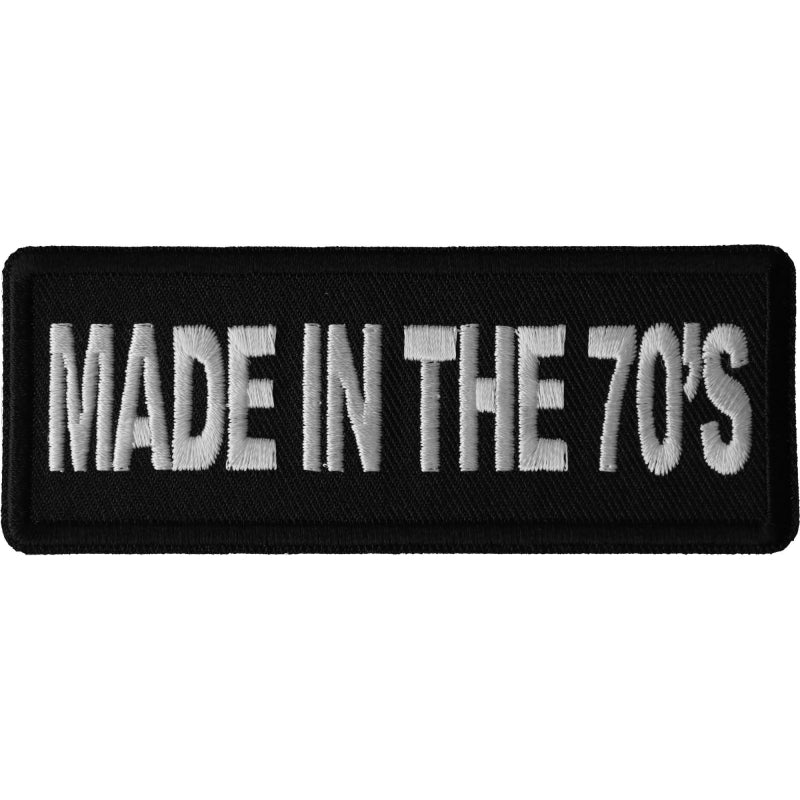 P6675 Made in the 7s Novelty Iron on Patch