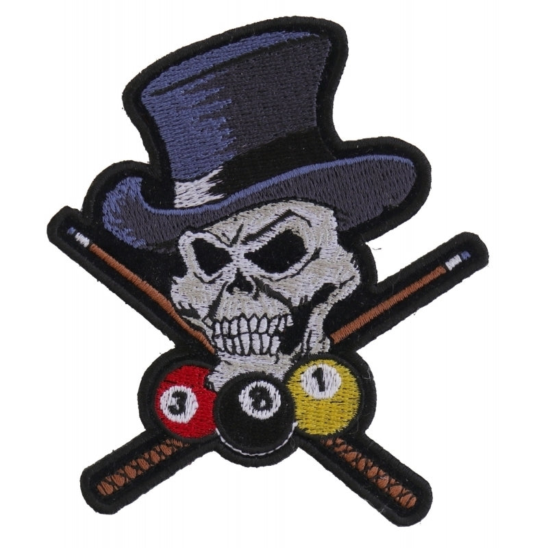 P632 Pool Shark Skull Small Patch