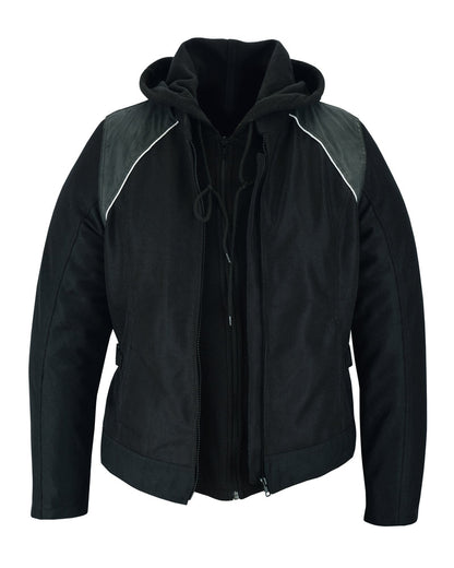 Darkstream Women's Mesh  Motorcycle Jacket - Black/ Black Tone Reflective