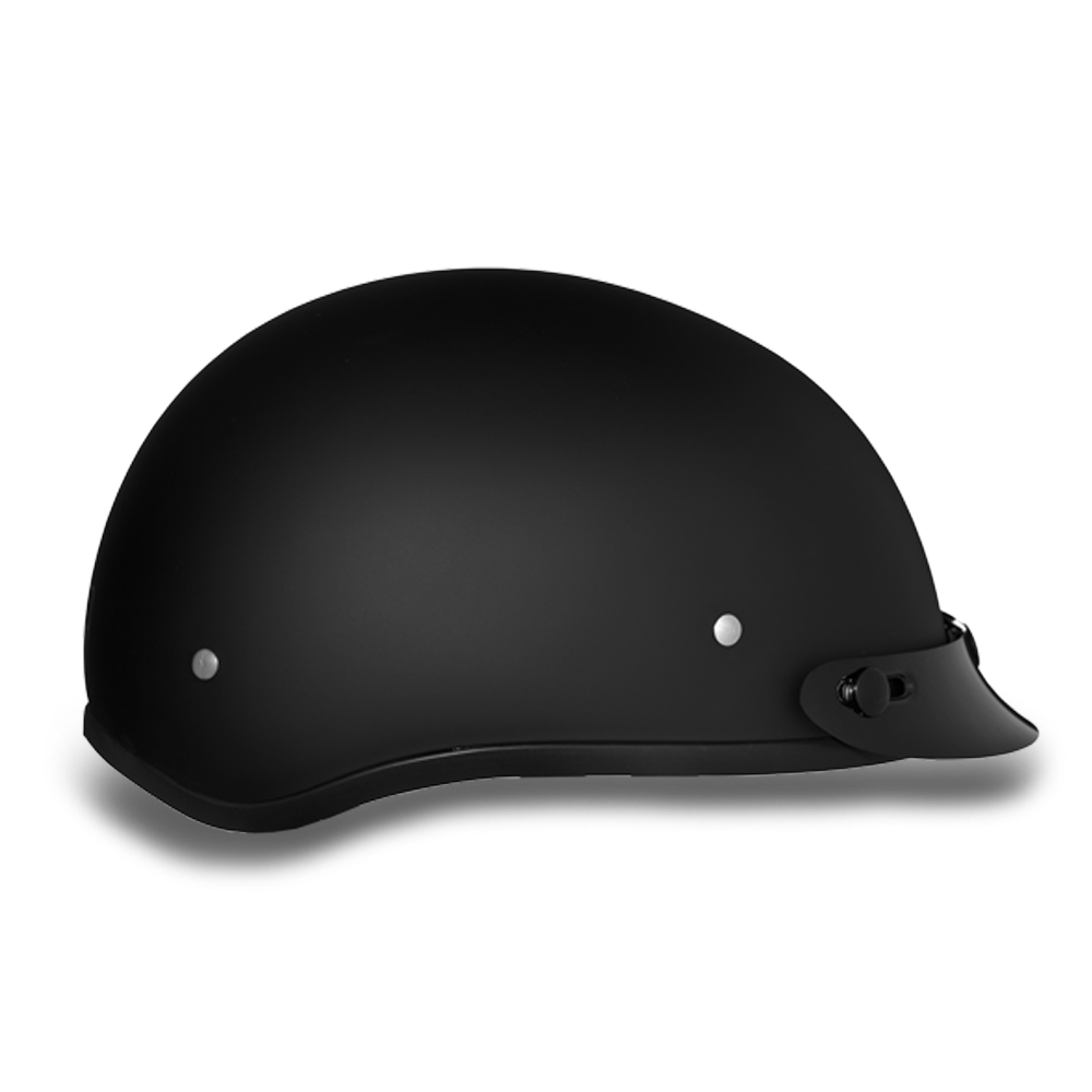 D1-B DOT Approved Daytona Skull Cap Helmet – Dull Black