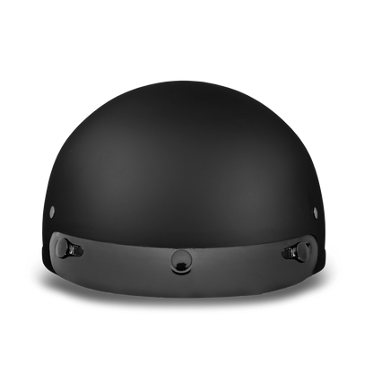 D1-B DOT Approved Daytona Skull Cap Helmet – Dull Black