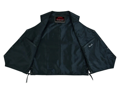 Men's Side Lace Economy Vest - Black