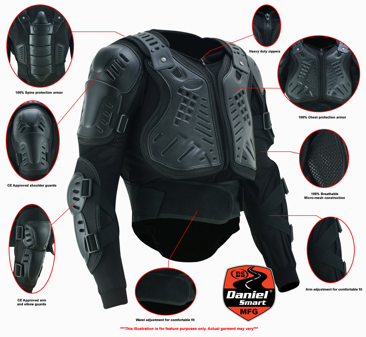 75-1001 Full Protection Body Armor – Black