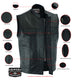 Gunslinger Leather Biker Vest