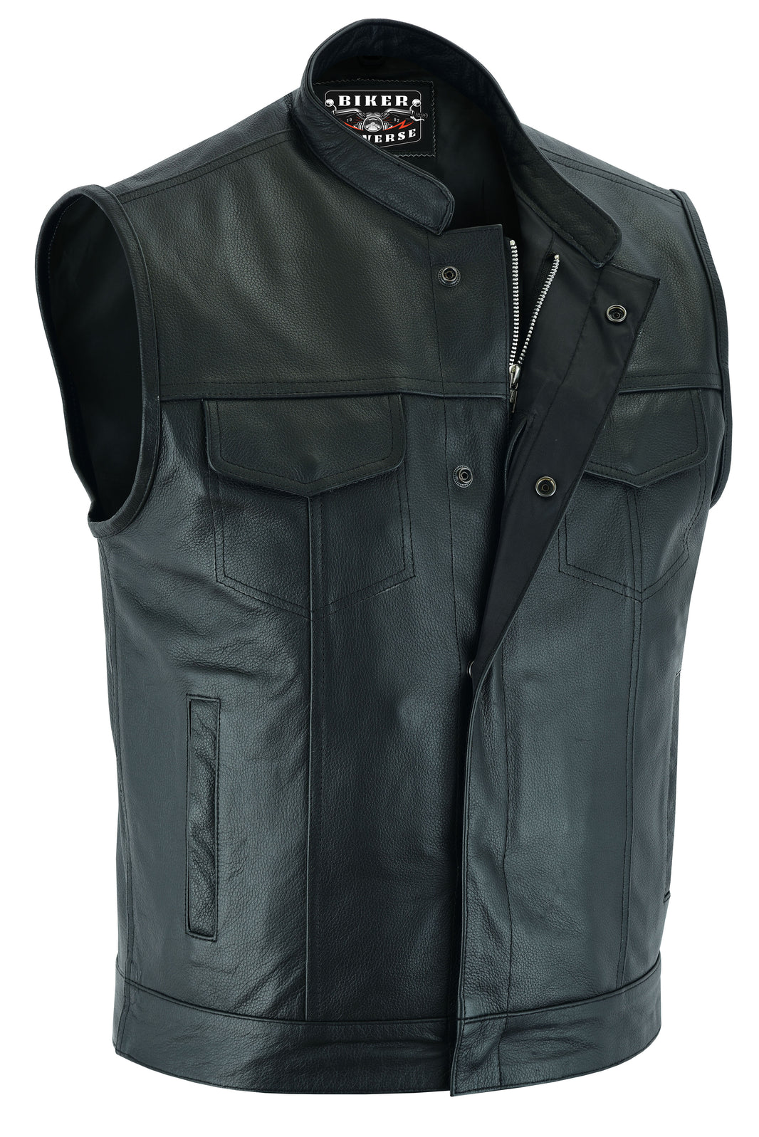 Men's Leather Motorcycle Vests Shop Men's Leather Biker Vests Online
