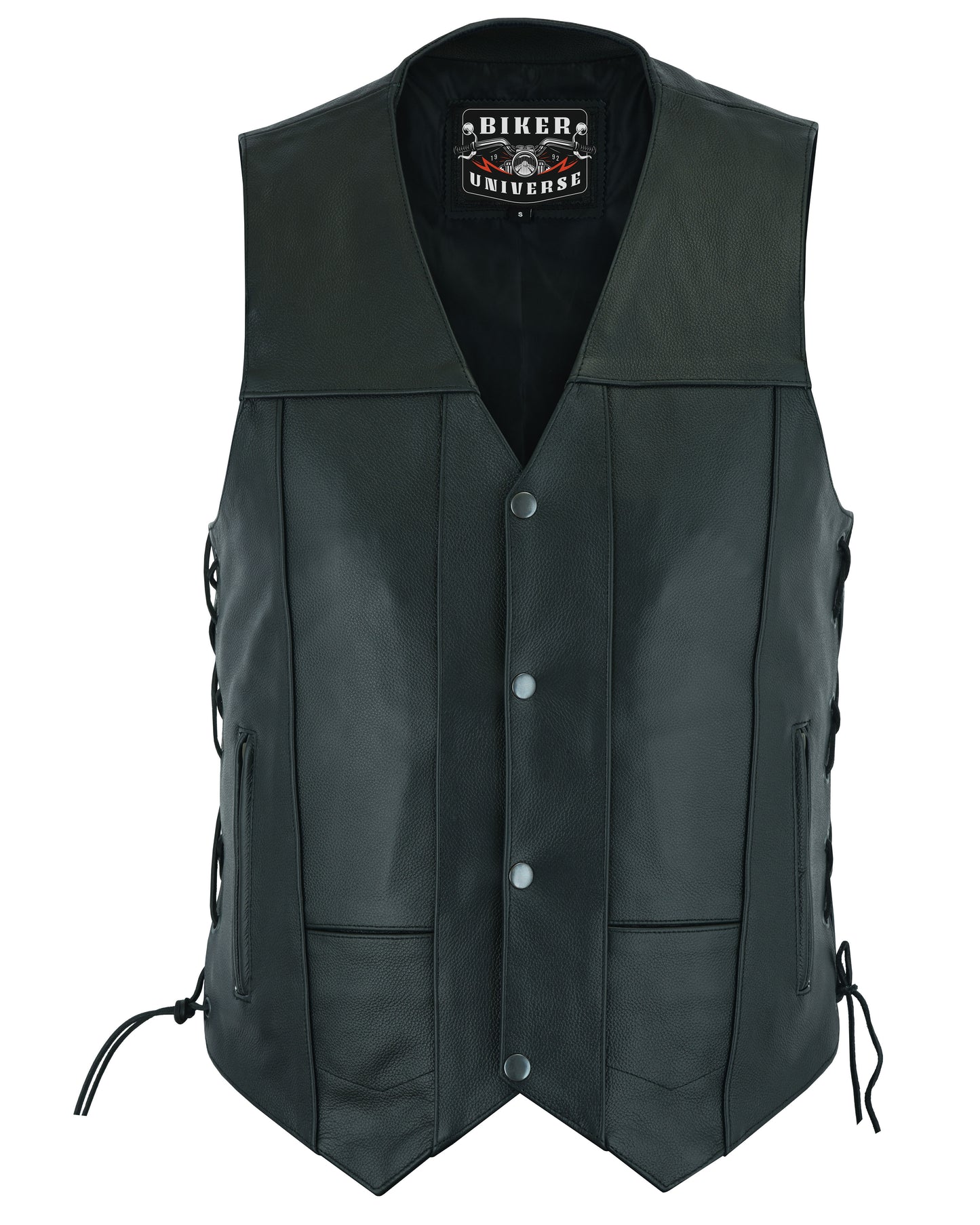 Lineman Leather Motorcycle Vest