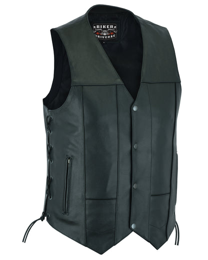 Lineman Leather Motorcycle Vest