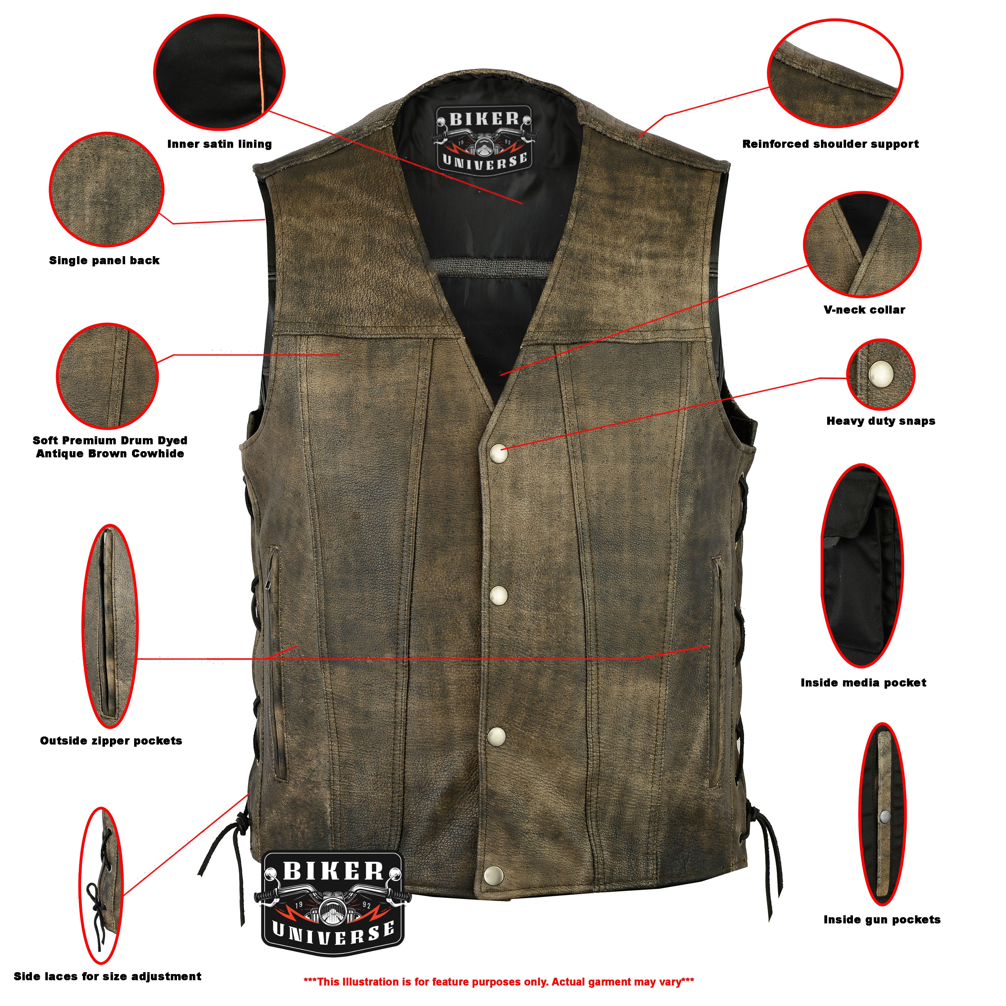 Men's Vests – Biker Universe