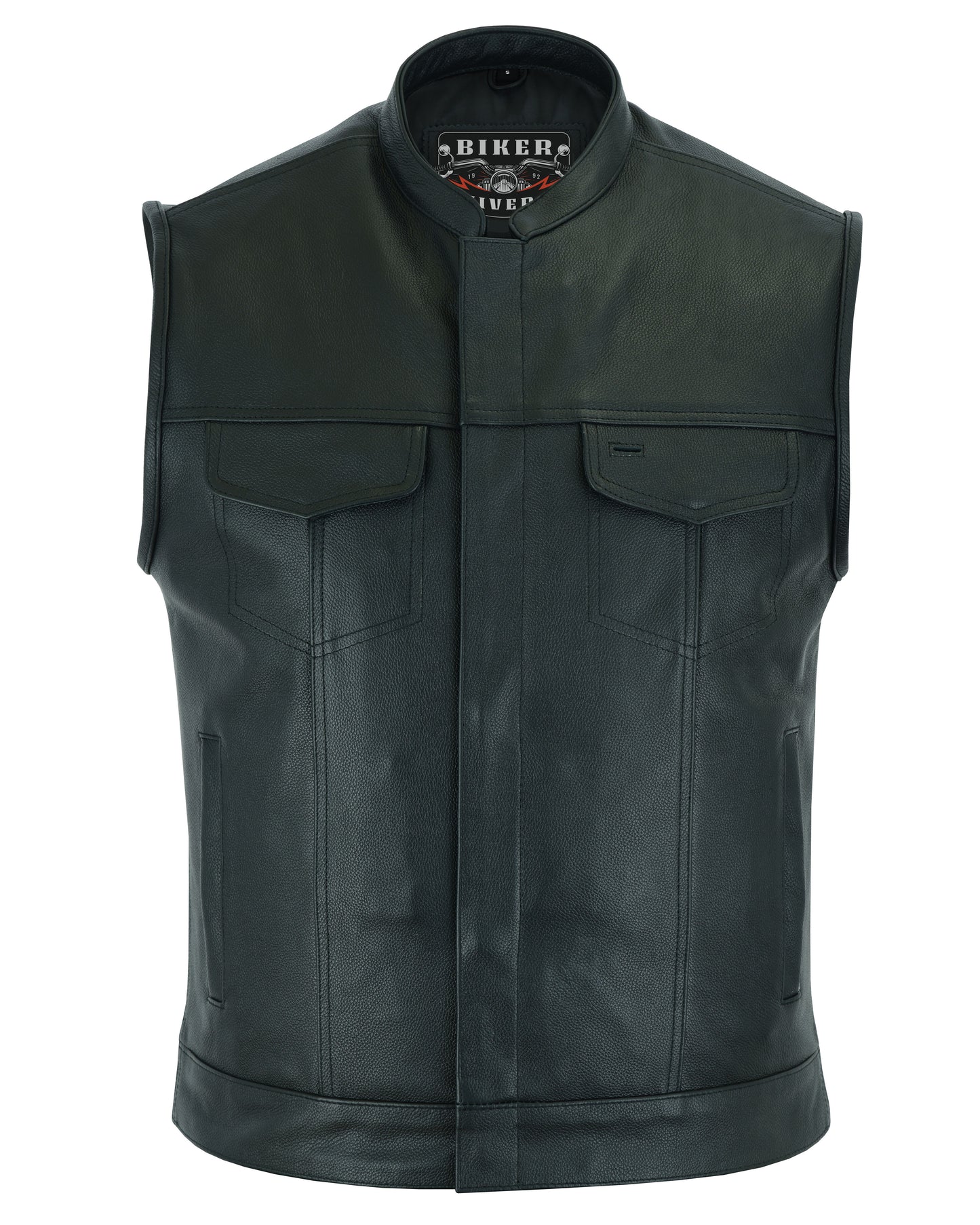 Biker Universe Pick Leather Motorcycle Vest