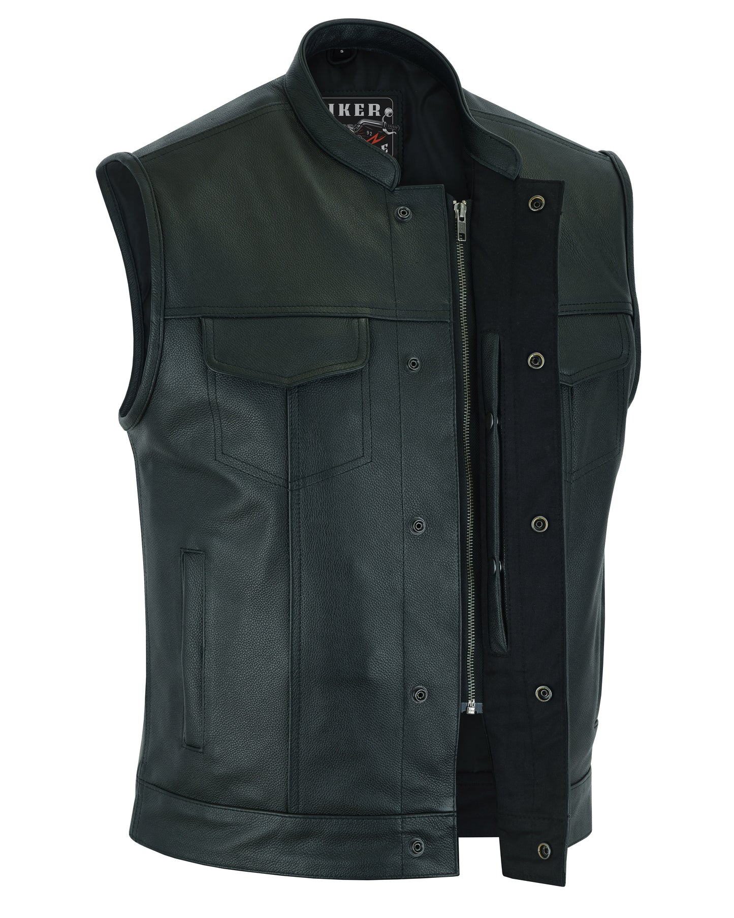 Biker Universe Pick Leather Motorcycle Vest